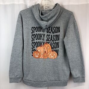 Spooky Season Pumpkins Halloween Womens Hooded Hoodie Pullover Sweatshirt XL
